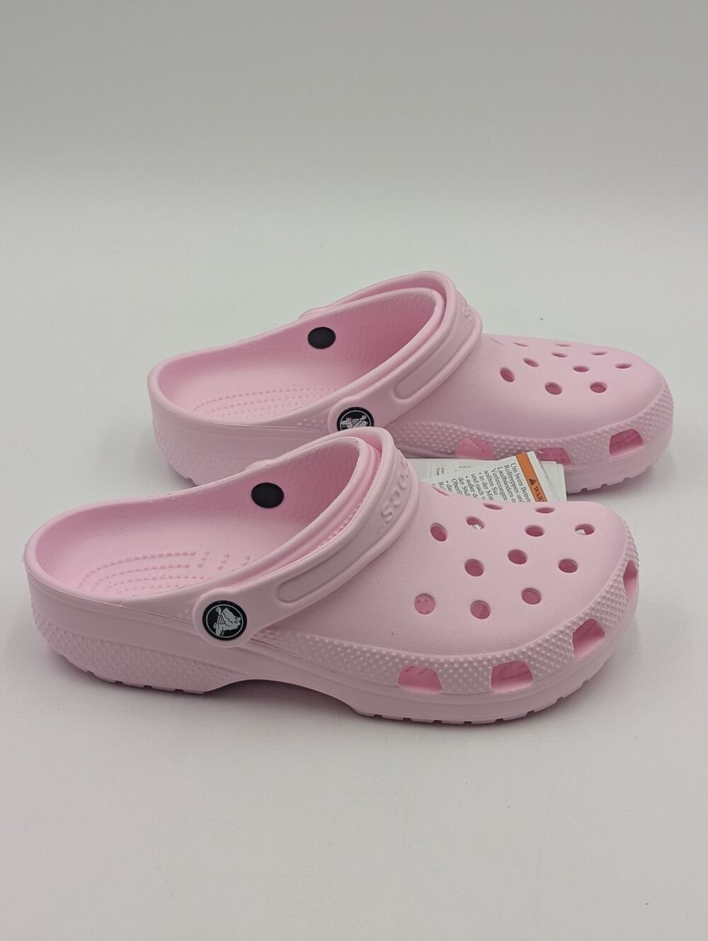 Crocs Kids Girls Size J3 Pink Clogs Slides 206991-6ZW NWT
